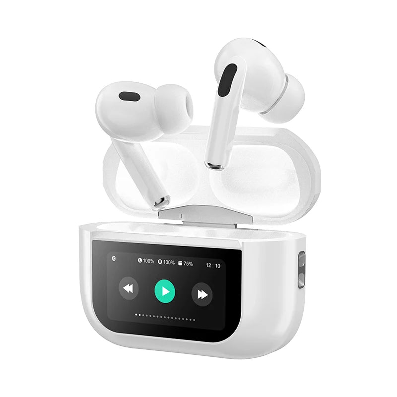 NEW A9 PRO APPLE AIRPODS ANC/ENC ZHONGKELQNXUN NOISE REDUCTION TOUCH CONTROL BLUETOOTH 5.4 WIRELESS EARBUDS