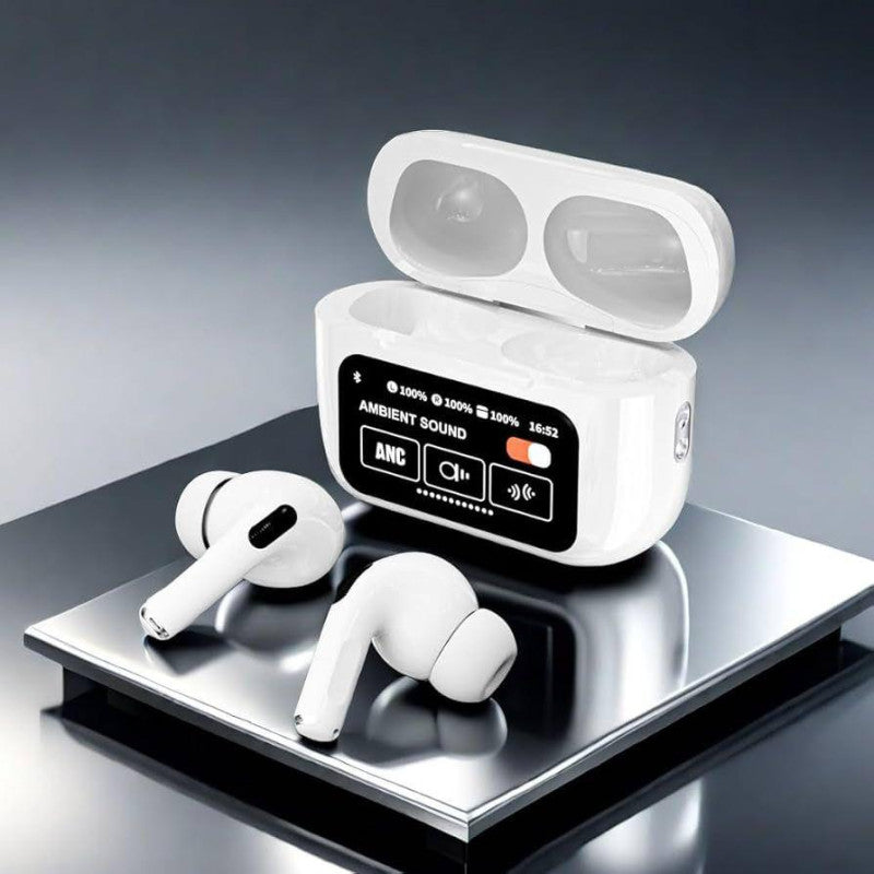 NEW A9 PRO APPLE AIRPODS ANC/ENC ZHONGKELQNXUN NOISE REDUCTION TOUCH CONTROL BLUETOOTH 5.4 WIRELESS EARBUDS