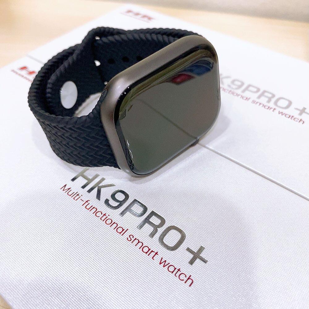 HK9 PRO+ SERIES 9 AMOLED SCREEN AI WATCH FACE SMART WATCH WITH Wearfit Pro APP BLACK