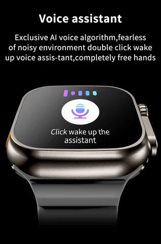 X8 Ultra Smartwatch 49MM with Bluetooth Calling With Wearfit Pro App BLACK
