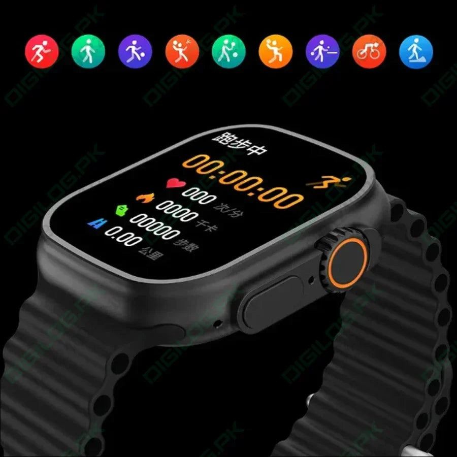 T900 ULTRA 2 SERIES 9 2.19 INCH SCREEN LAXASFIT SMART WATCH BLACK
